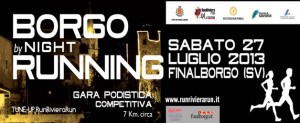 Domani si svolgerà la Borgo by Night Running