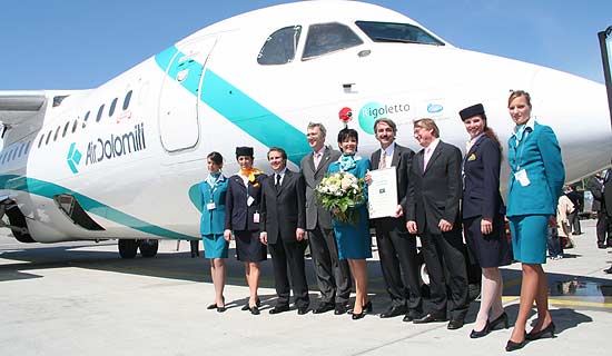 Air Dolomiti alla 1° edizione degli IMA - Italian Mission Awards 2014 si aggiudica il premio quale “Miglior compagnia aerea di voli privati”