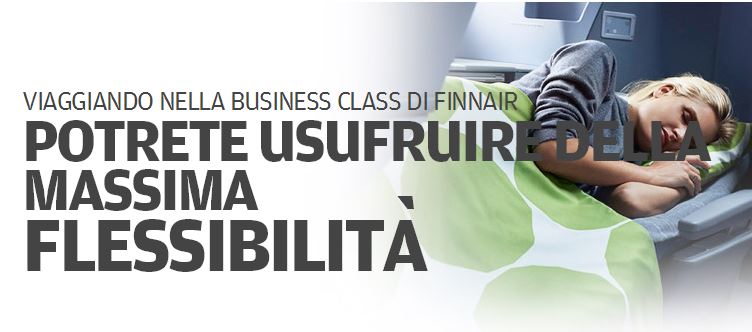 Finnair in nove rotte a lungo raggio mette a disposizione sedili completamente reclinabili