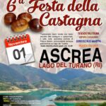Castagne sulle rive del Lago del Turano, è festa ad Ascrea l’1 novembre