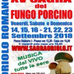 La Sagra del fungo porcino anima Oriolo Romano (VT) dal 14 al 23 settembre