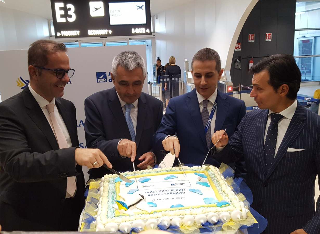 FLYBOSNIA inaugura il primo volo diretto Roma - Sarajevo