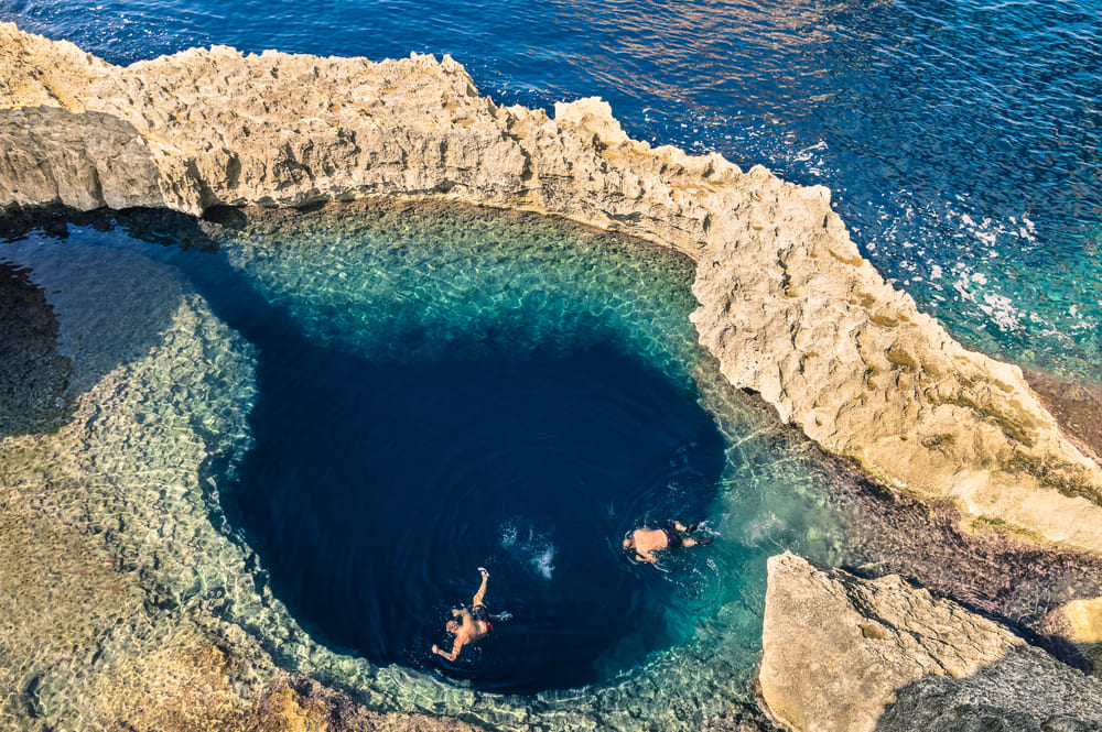 La famosa Laguna Blu a Comino