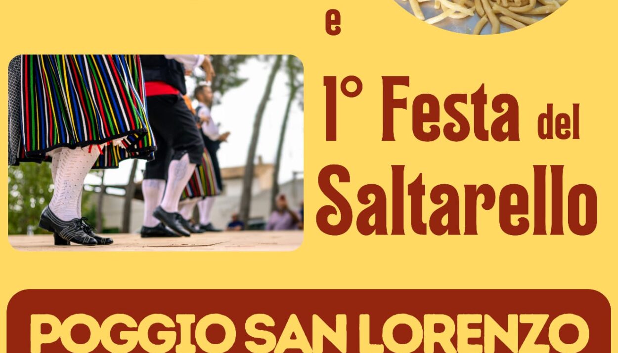 Poggio San Lorenzo, sagra dei piringhilli e festa del saltarello – 6/7 luglio