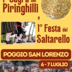 Poggio San Lorenzo, sagra dei piringhilli e festa del saltarello – 6/7 luglio