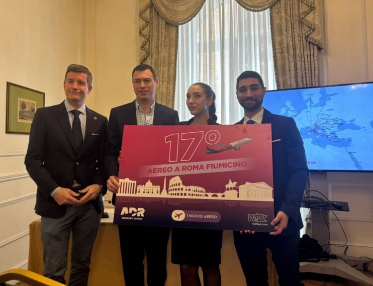 Wizz Air potenzia Fiumicino con 12 nuove rotte verso 9 Paesi