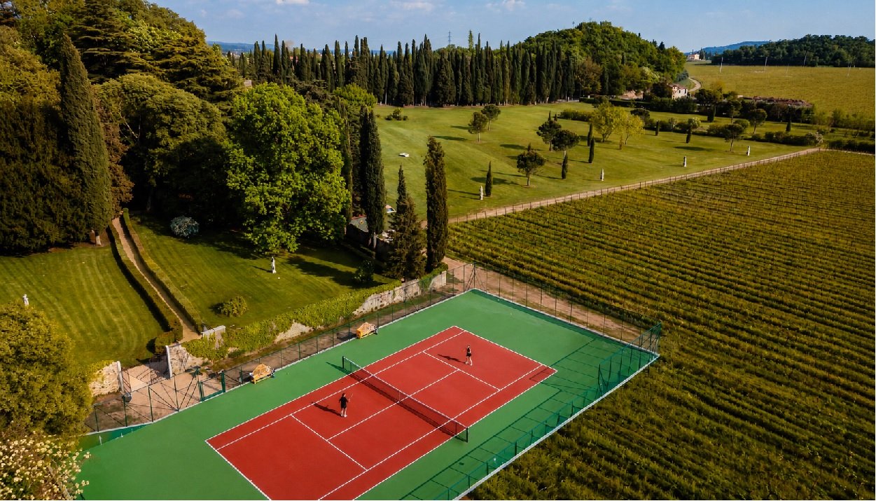 Villa Cordevigo inaugura il tennis tra i vigneti