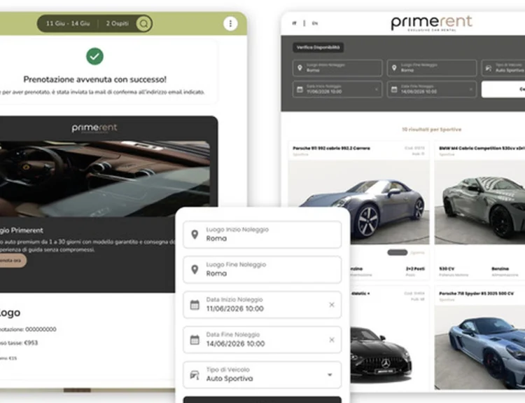 Blastness integra il noleggio luxury di Primerent negli hotel