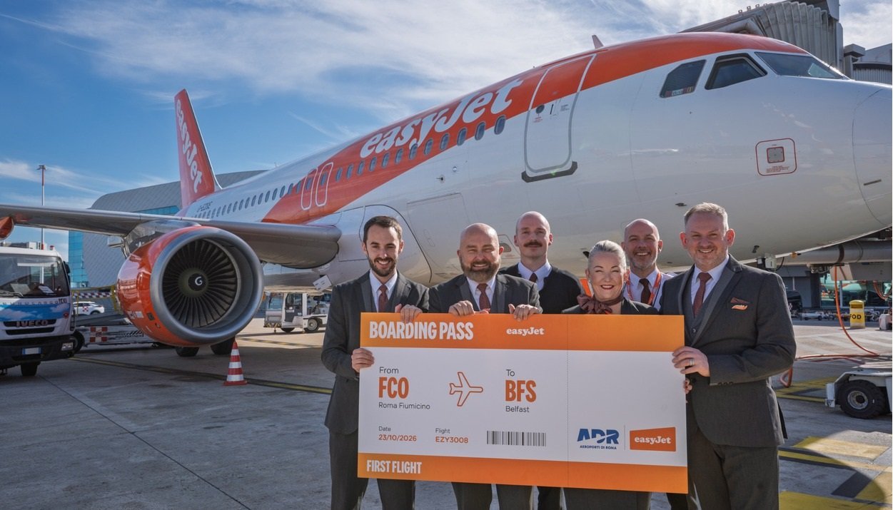 easyJet inaugura la rotta diretta Roma-Belfast